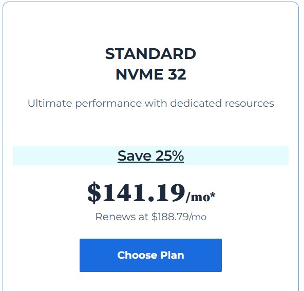 Bluehost Pricing: Dedicated Hosting 