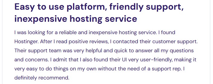 Hostinger Review