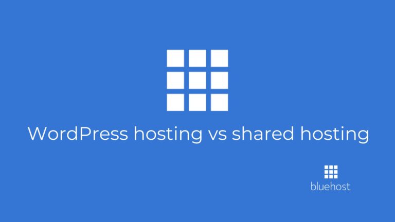 WordPress hosting vs shared hosting